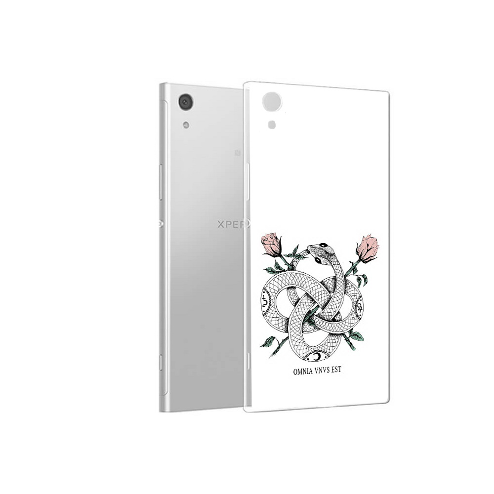 

Чехол MyPads Tocco для Sony Xperia XA1 нарисованная змея абстракция (PT67093.240.502), Прозрачный, Tocco