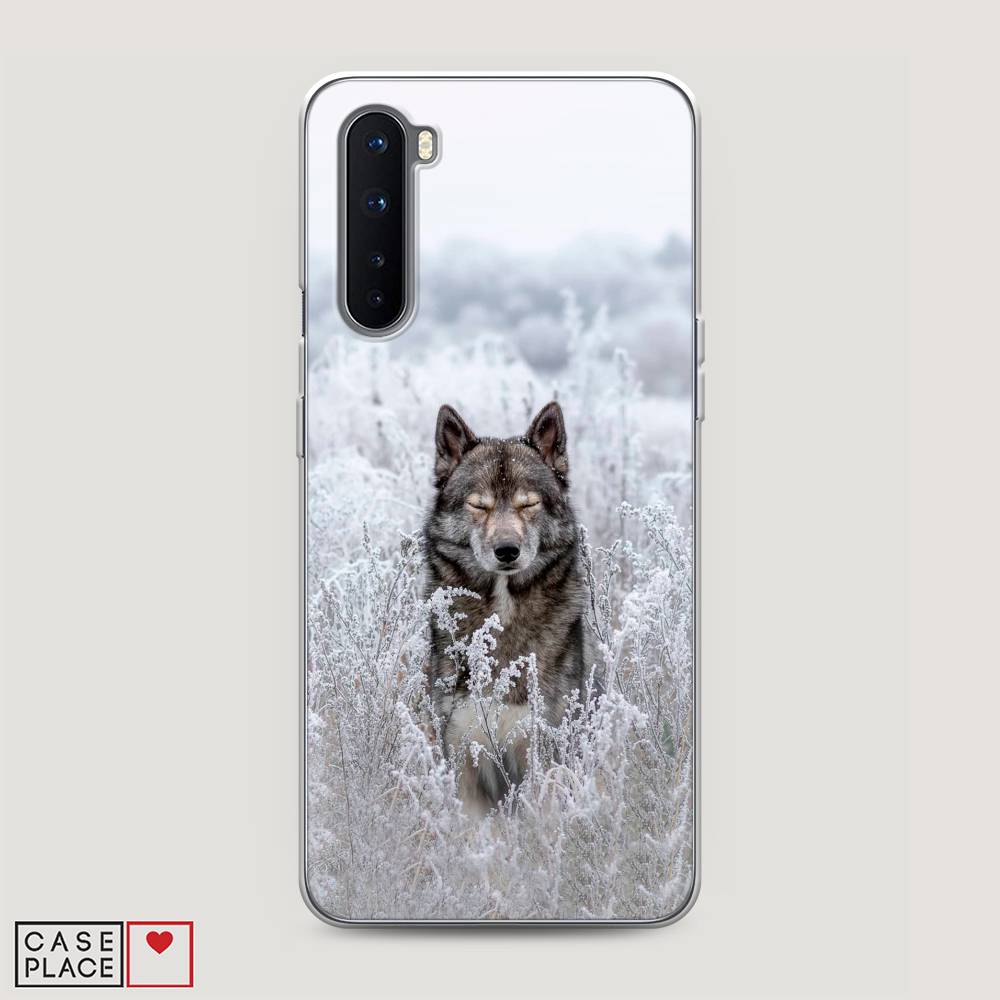 

Чехол Awog на OnePlus Nord / ВанПлас Nord "Волк в поле", Белый;черный, 151350-1