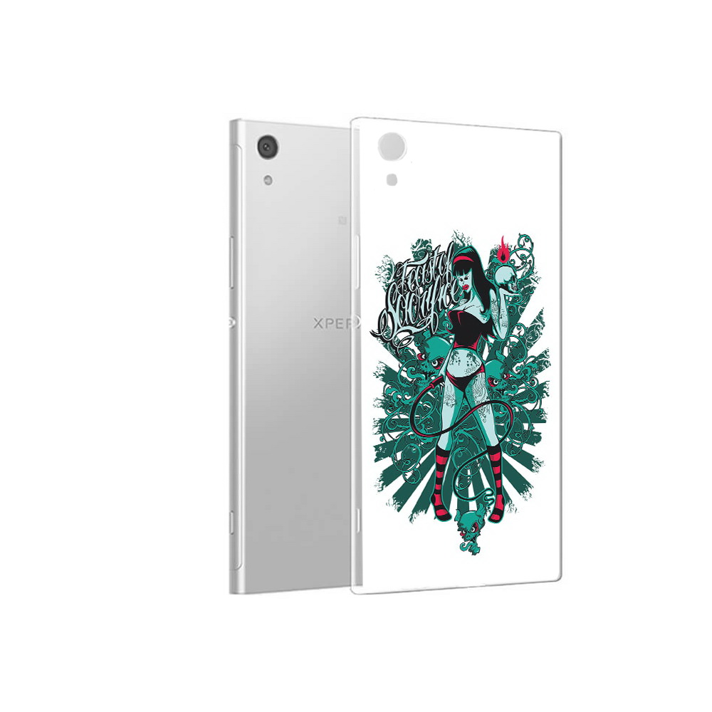 

Чехол MyPads Tocco для Sony Xperia XA1 нарисованная девушка в татуировках, Прозрачный, Tocco