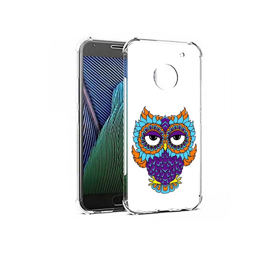 

Чехол MyPads Tocco для Motorola Moto G5 Цветная сова (PT67504.367.198), Прозрачный, Tocco