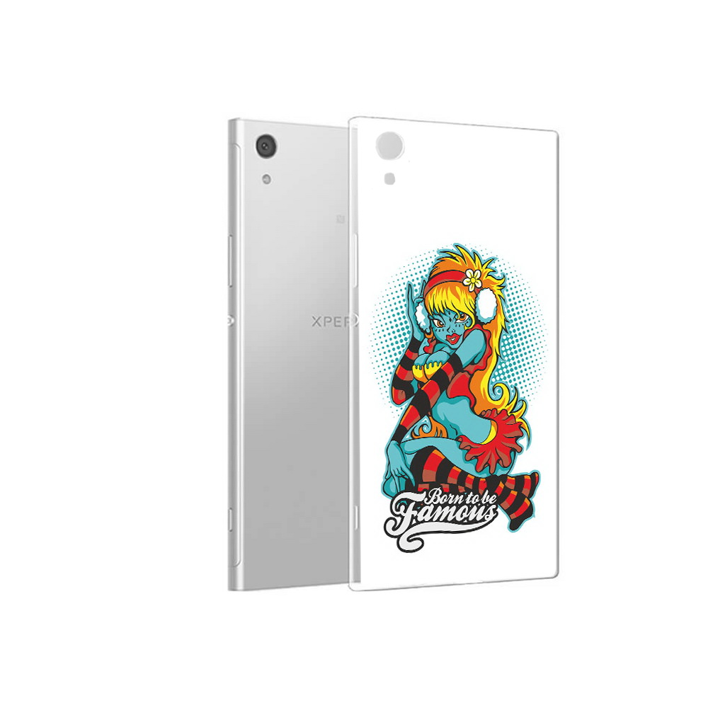 

Чехол MyPads Tocco для Sony Xperia XA1 нарисованная девушка в наушниках (PT67093.240.498), Прозрачный, Tocco