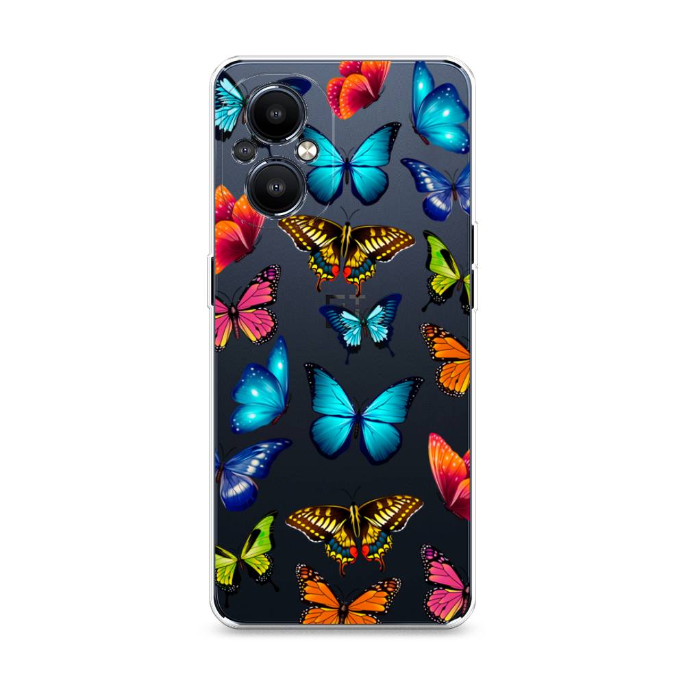 

Силиконовый чехол "Разные бабочки" на OnePlus Nord N20 5G, Разные бабочки