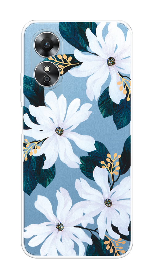 

Чехол на Oppo A17 "Delilah Flower", Зеленый;белый, 2512050-1