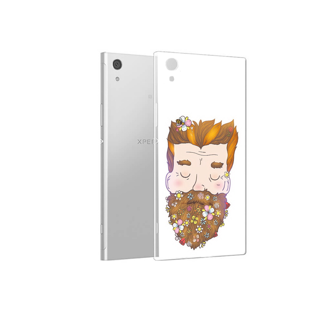 

Чехол MyPads Tocco для Sony Xperia XA1 мужчина с цветами в бороде (PT67093.240.489), Прозрачный, Tocco