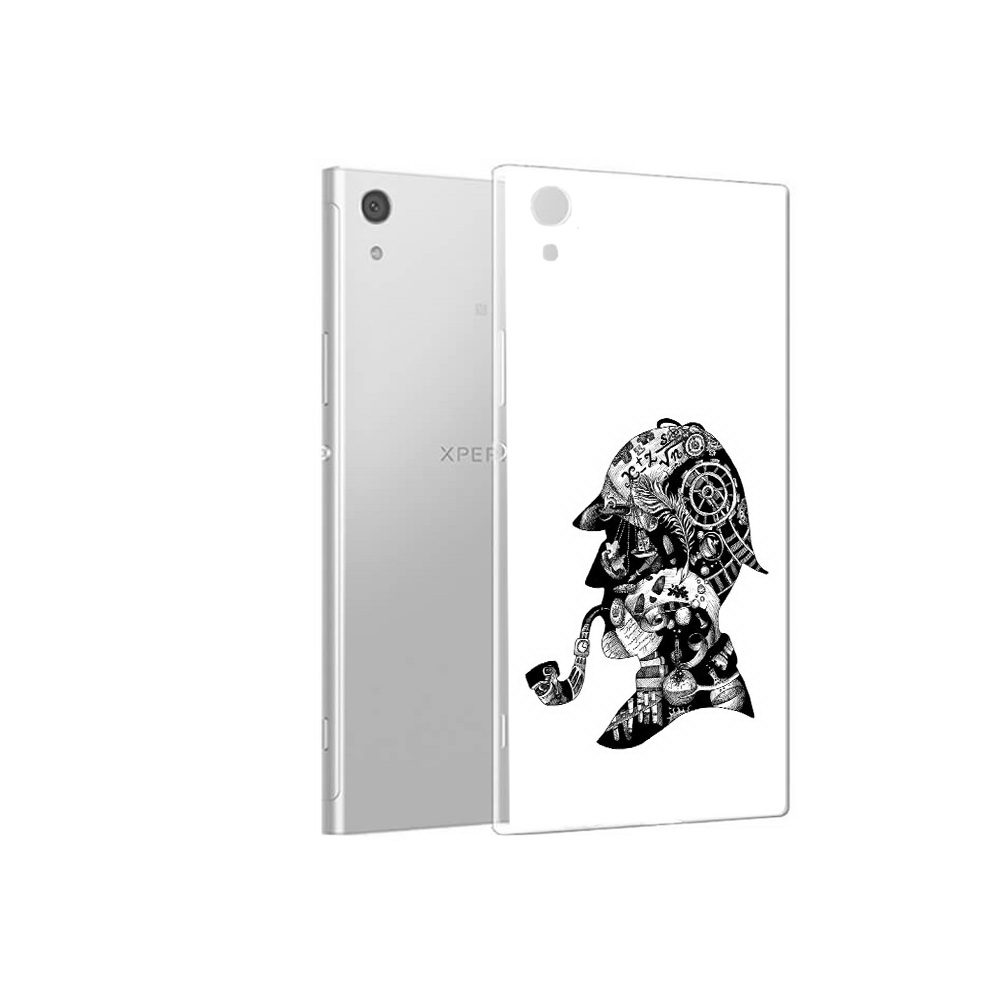 

Чехол MyPads Tocco для Sony Xperia XA1 мужчина с трубкой абстракция (PT67093.240.488), Прозрачный, Tocco