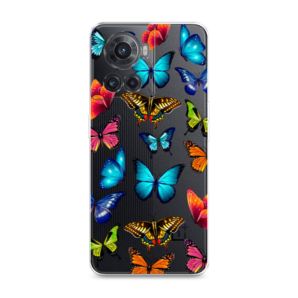фото Силиконовый чехол "разные бабочки" на oneplus 10r awog