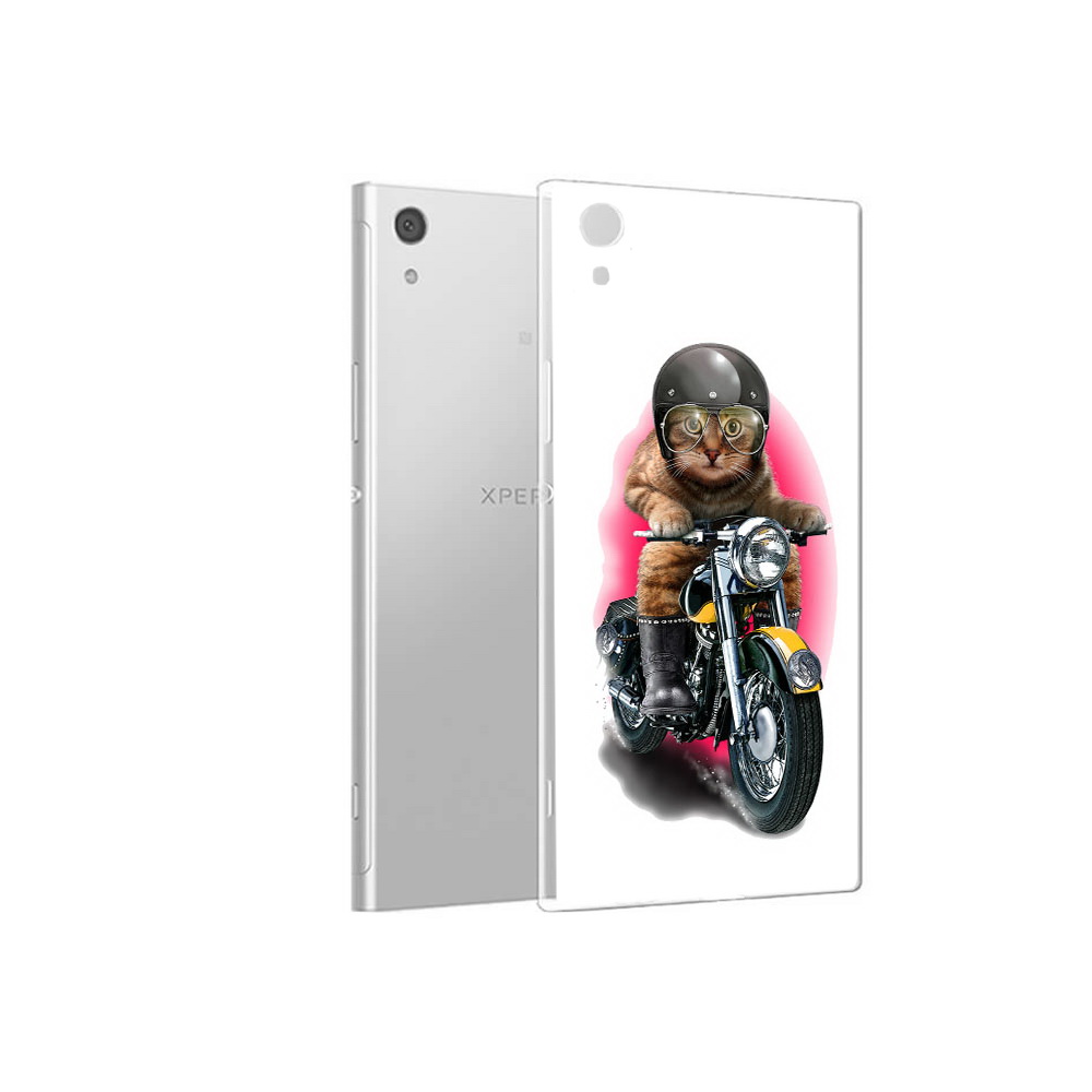 

Чехол MyPads Tocco для Sony Xperia XA1 мото-кот (PT67093.240.485), Прозрачный, Tocco