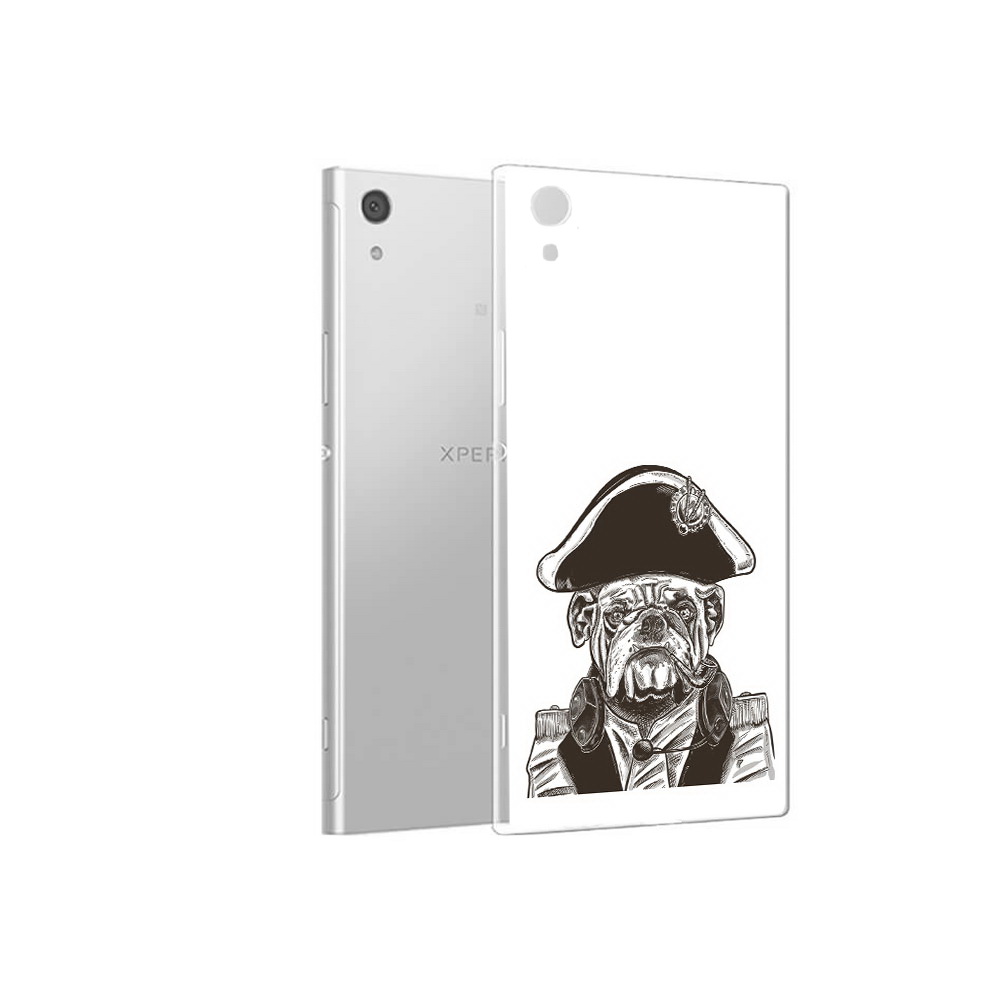 

Чехол MyPads Tocco для Sony Xperia XA1 мопс генерал (PT67093.240.483), Прозрачный, Tocco