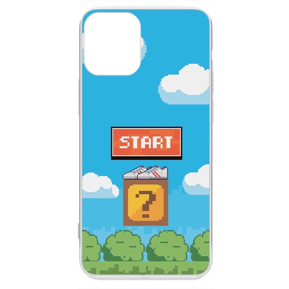фото Чехол-накладка krutoff clear case кроссовки детские 8-бит для iphone 12 mini
