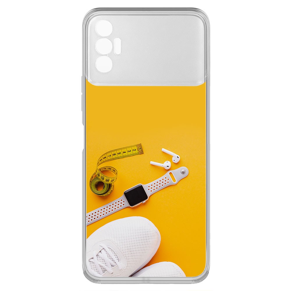 фото Чехол-накладка krutoff clear case кроссовки женские фитнес для tecno spark 8c