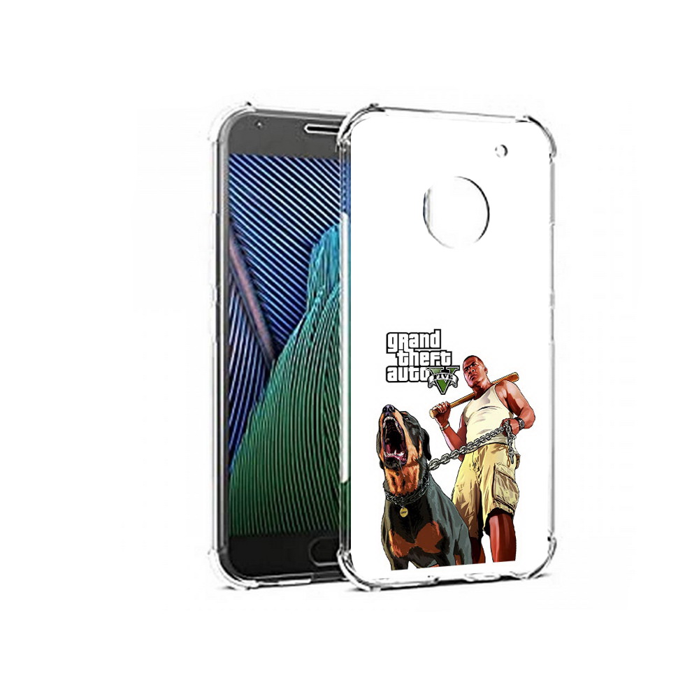 

Чехол MyPads Tocco для Motorola Moto G5 GTA грозная собака (PT67504.367.18), Прозрачный, Tocco
