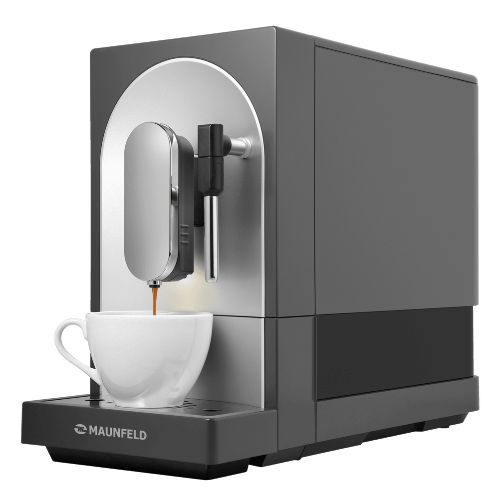 Кофемашина автоматическая MAUNFELD MF-A7021GR серый кофе зерновой jacobs barista crema 800г