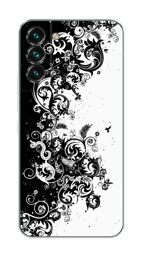

Чехол на Samsung Galaxy S22 Plus "Черно белый узор", Белый;черный;серый, 2103950-3