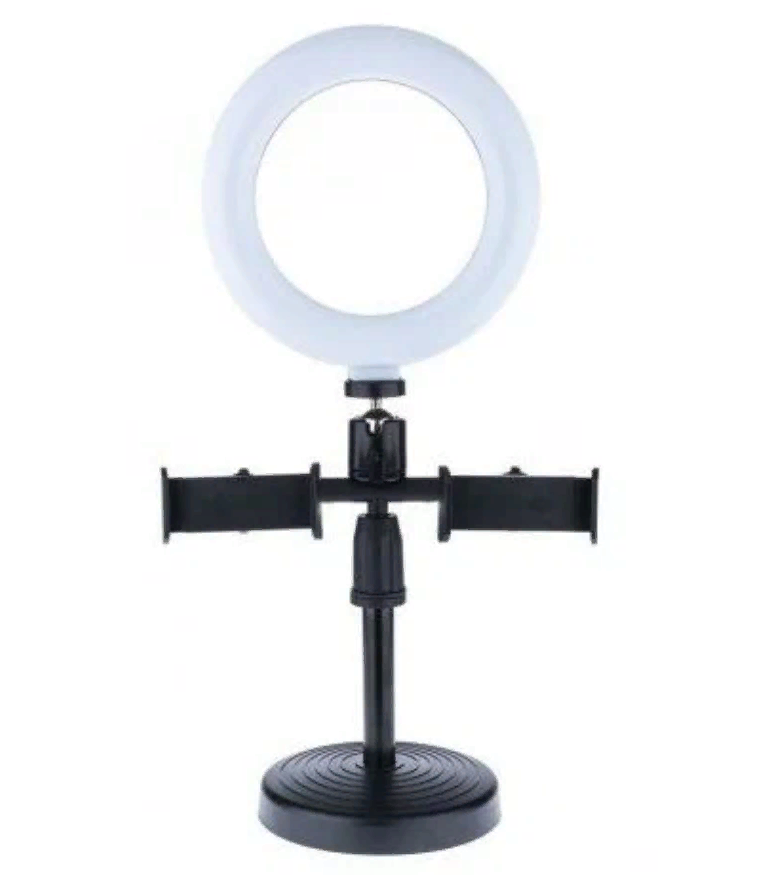 Кольцевая лампа для макияжа с 2 держателями для телефона Live Light Holder WS-868 158800₽