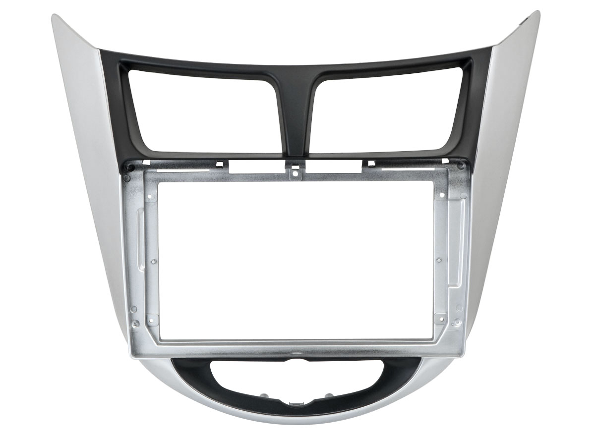 

Рамка HYUNDAI Solaris 2011-2017 BLACK/SILVER, 9" (Incar RHY-FC803), RHY-FC803