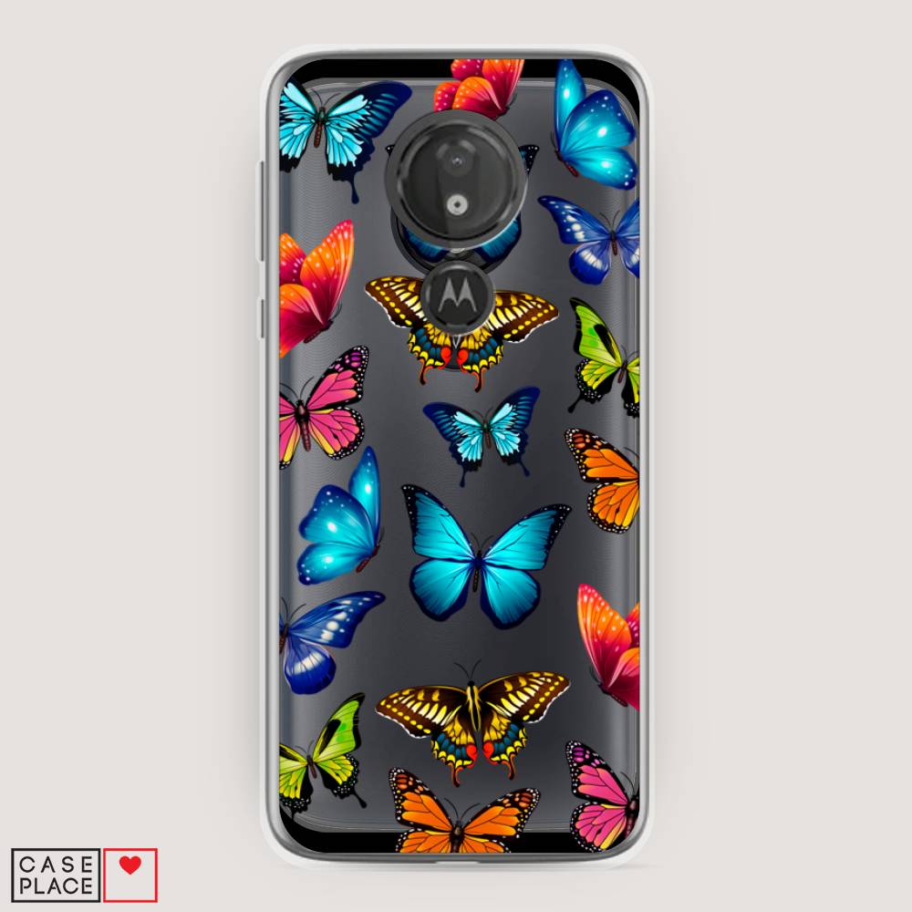

Силиконовый чехол "Разные бабочки" на Motorola Moto G7 Power, Разные бабочки
