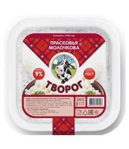 

Творог Прасковья Молочкова 9% 350 г