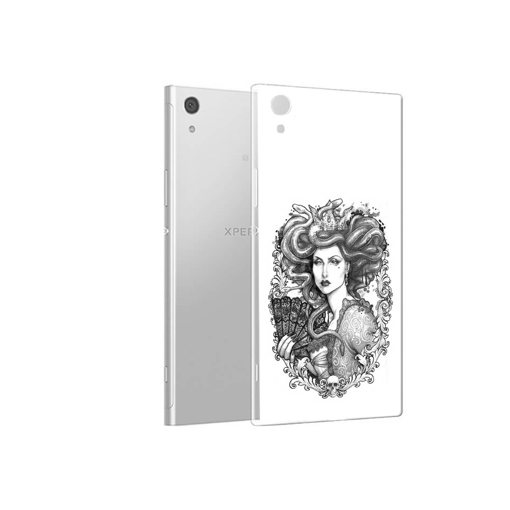 

Чехол MyPads Tocco для Sony Xperia XA1 медуза черно белый (PT67093.240.472), Прозрачный, Tocco