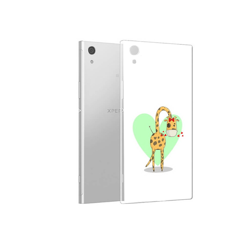 

Чехол MyPads Tocco для Sony Xperia XA1 Влюбленный жираф 14 февраля (PT67093.240.47), Прозрачный, Tocco
