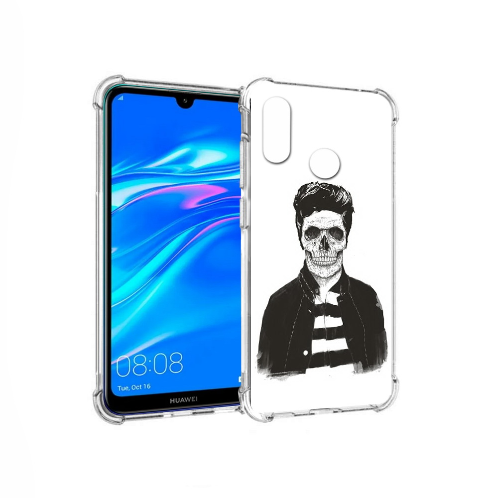 

Чехол MyPads Tocco для Huawei Y9 скелет (PT227091.35.604), Прозрачный, Tocco