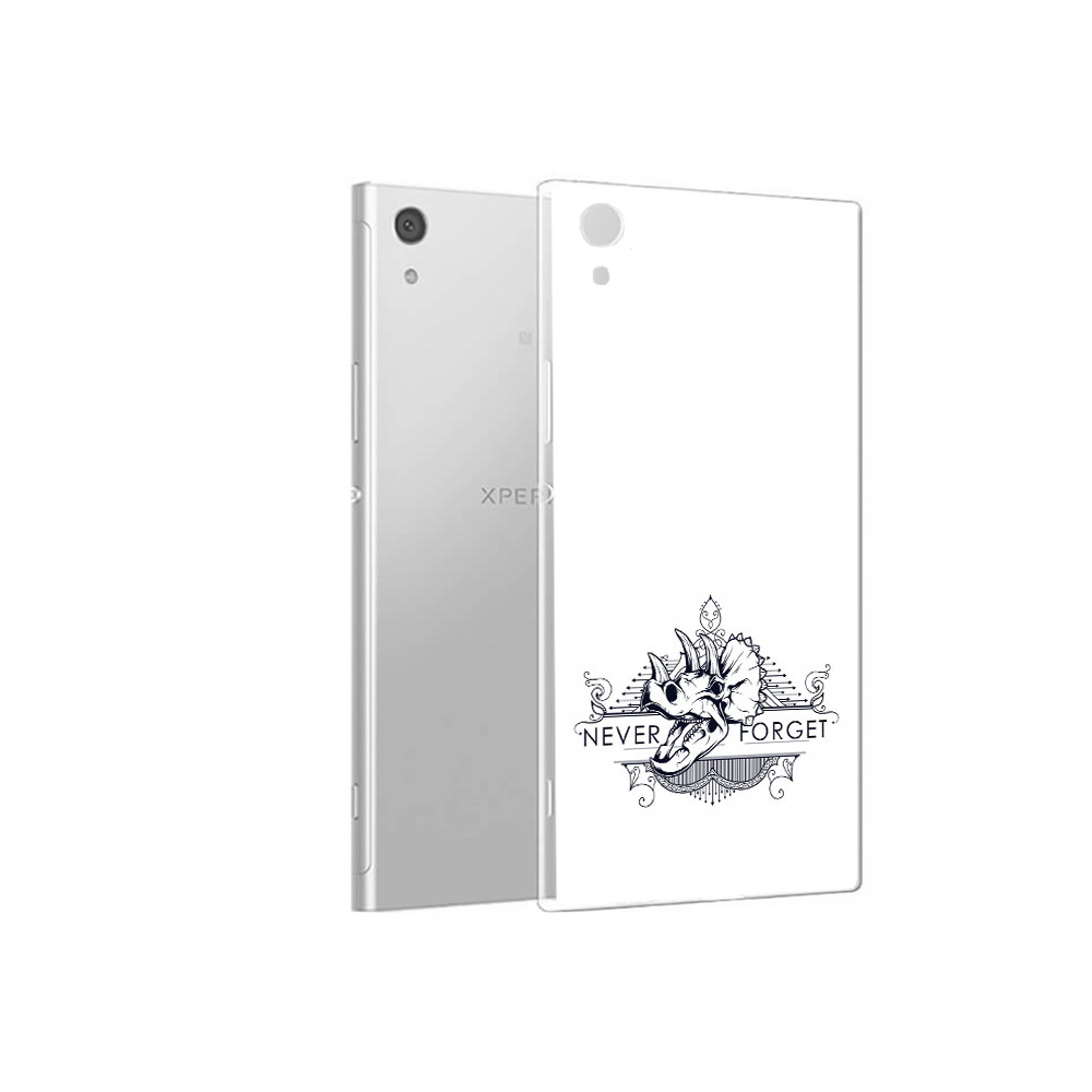 

Чехол MyPads Tocco для Sony Xperia XA1 логотип носорога никогда не забуду, Прозрачный, Tocco