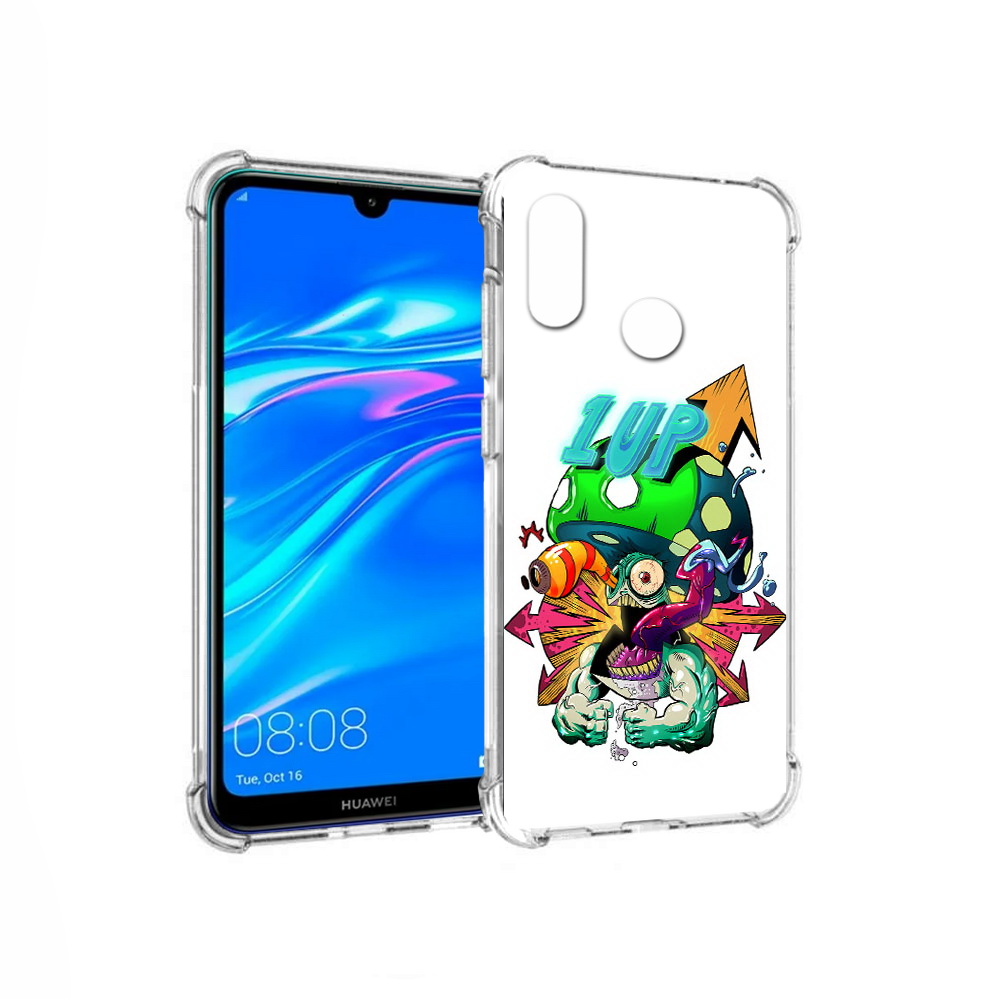 

Чехол MyPads Tocco для Huawei Y9 сильный гриб абстракция (PT227091.35.599), Прозрачный, Tocco