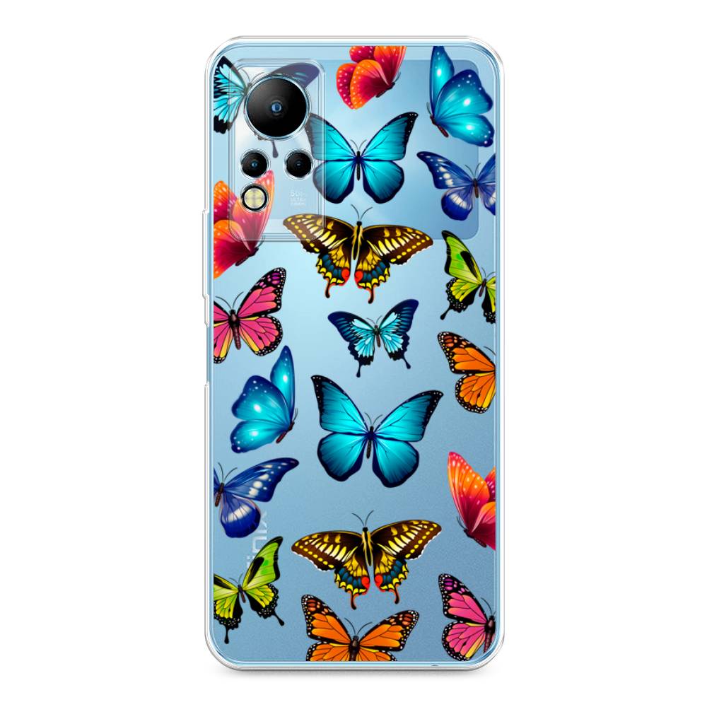 

Силиконовый чехол "Разные бабочки" на Infinix Note 12 G88, Разные бабочки