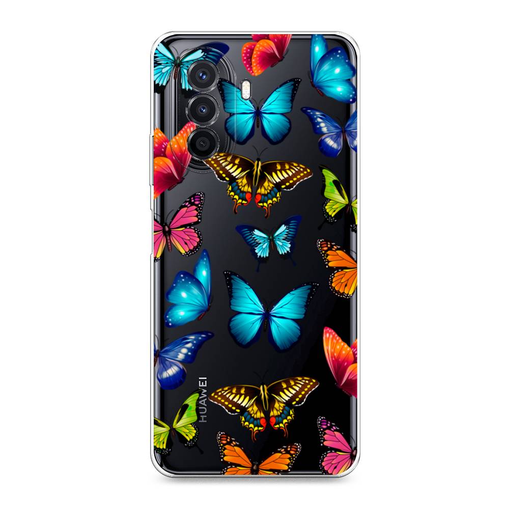

Силиконовый чехол "Разные бабочки" на Huawei Nova Y70, Разные бабочки