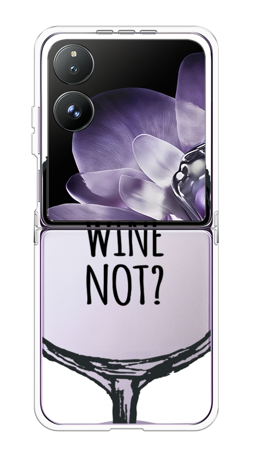 

Чехол на Xiaomi Mix Flip "Wine not white", Белый, 323150-1