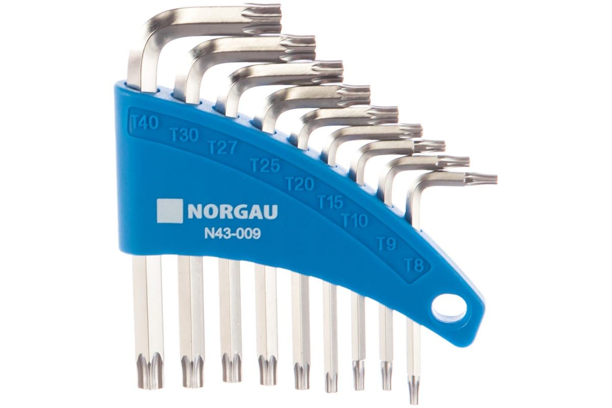 Набор двухсторонних ключей Torx NORGAU N43-009 (9 шт) 061047809