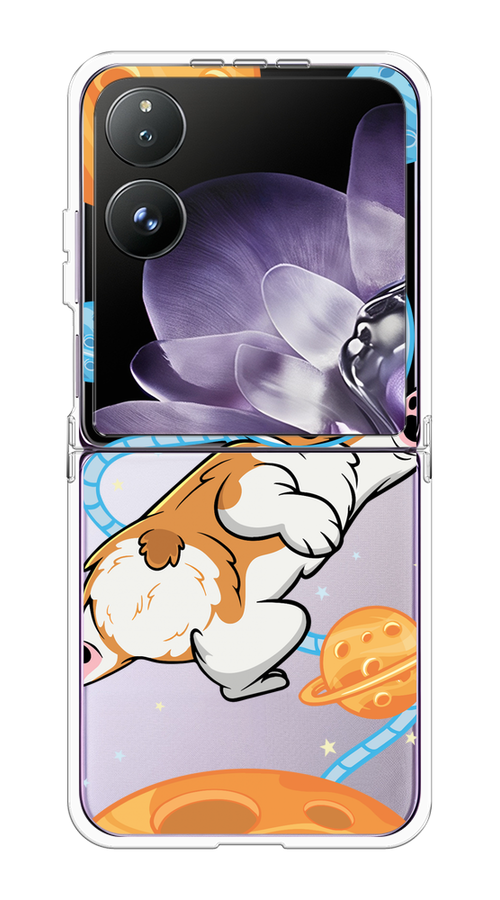 

Чехол на Xiaomi Mix Flip "Корги-космонавт", Голубой;бежевый;белый, 323150-1