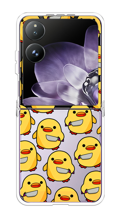 

Чехол на Xiaomi Mix Flip "Утка с ножом", Прозрачный;желтый;оранжевый, 323150-1