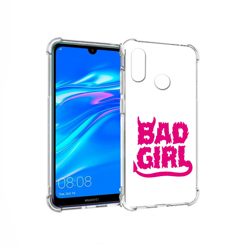 

Чехол MyPads Tocco для Huawei Y9 плохая девочка (PT227091.35.545), Прозрачный, Tocco