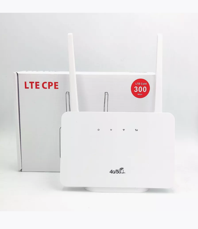 

Wi-Fi роутер NoBrand LTE SIM белый (CPE 4G LTE SIM карта 300 Mbps), LTE-SIM