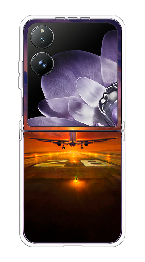 

Чехол на Xiaomi Mix Flip "Самолет на посадке", Оранжевый;синий, 323150-1
