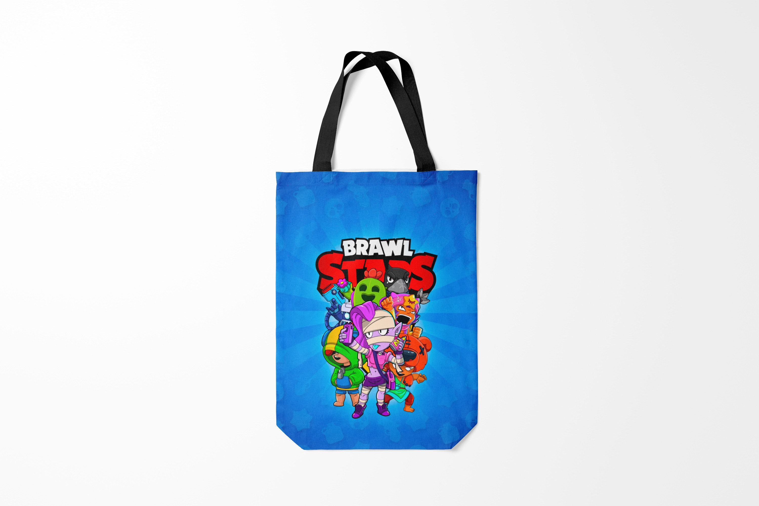 

Сумка шoппер унисекс Burnettie Brawl Stars, черный; синий, Разноцветный, Brawl Stars