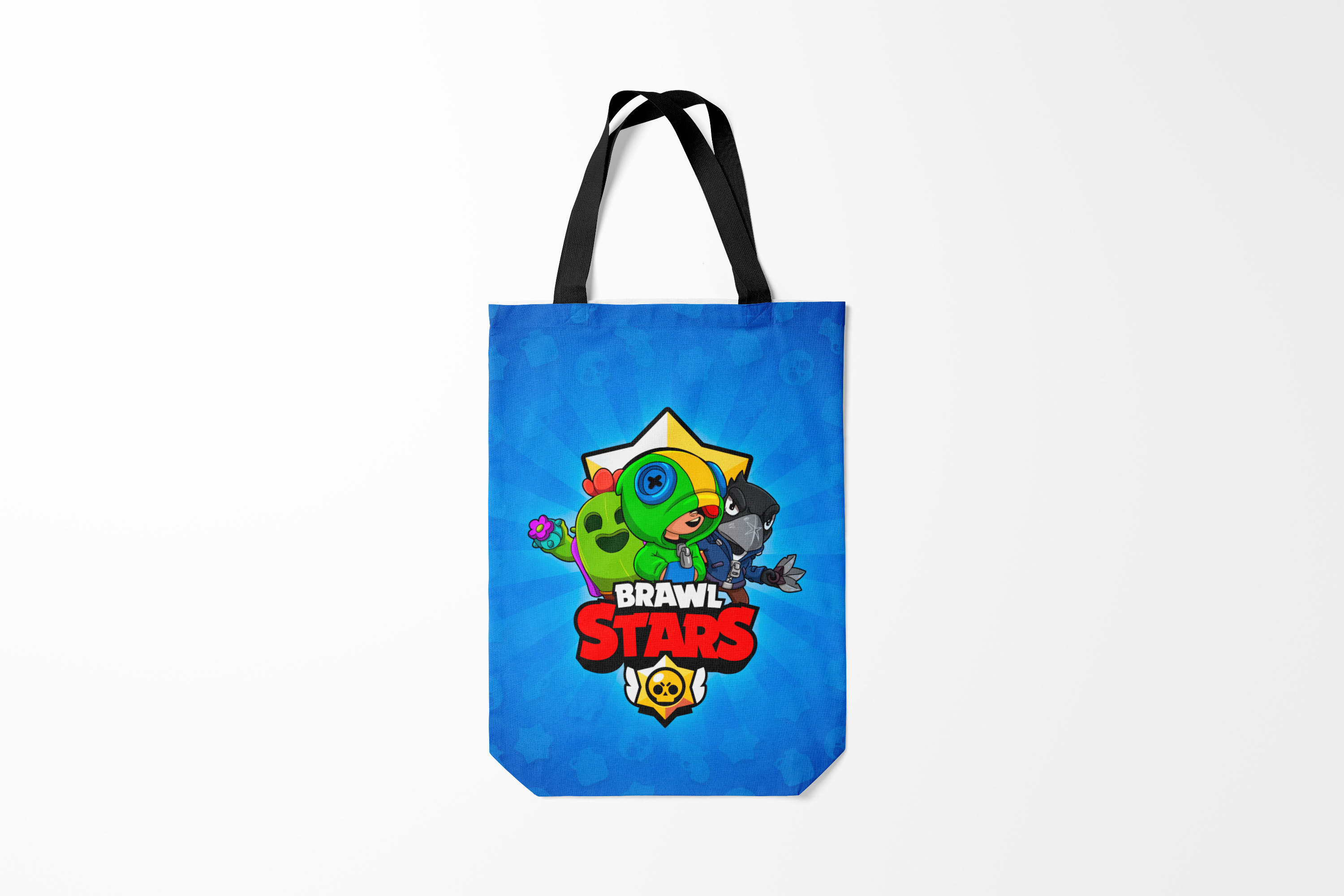 

Сумка шoппер унисекс Burnettie Brawl Stars, белый, Brawl Stars