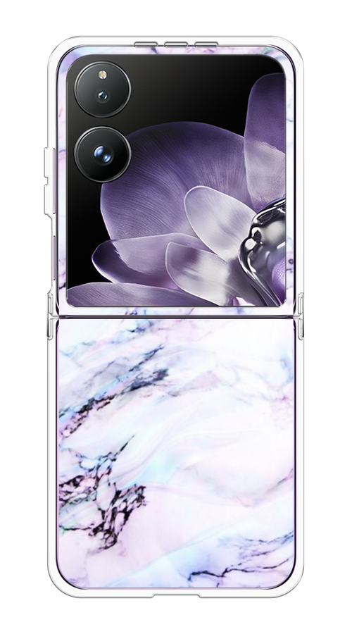 

Чехол на Xiaomi Mix Flip "Радужный мрамор", Серый;фиолетовый, 323150-1