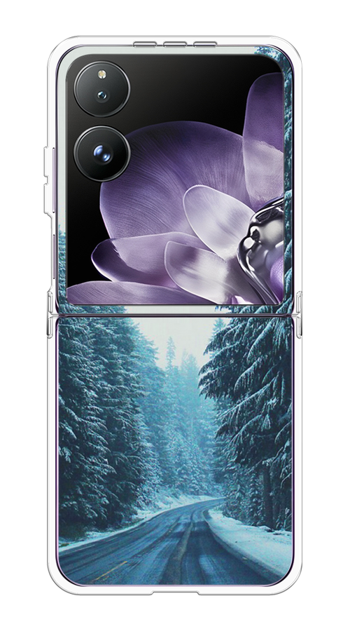 

Чехол на Xiaomi Mix Flip "Зима 9", Бежевый;голубой;черный, 323150-1