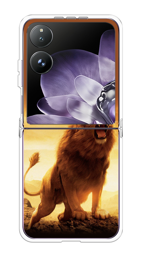 

Чехол на Xiaomi Mix Flip "Львиный рык", Коричневый;желтый;оранжевый, 323150-1