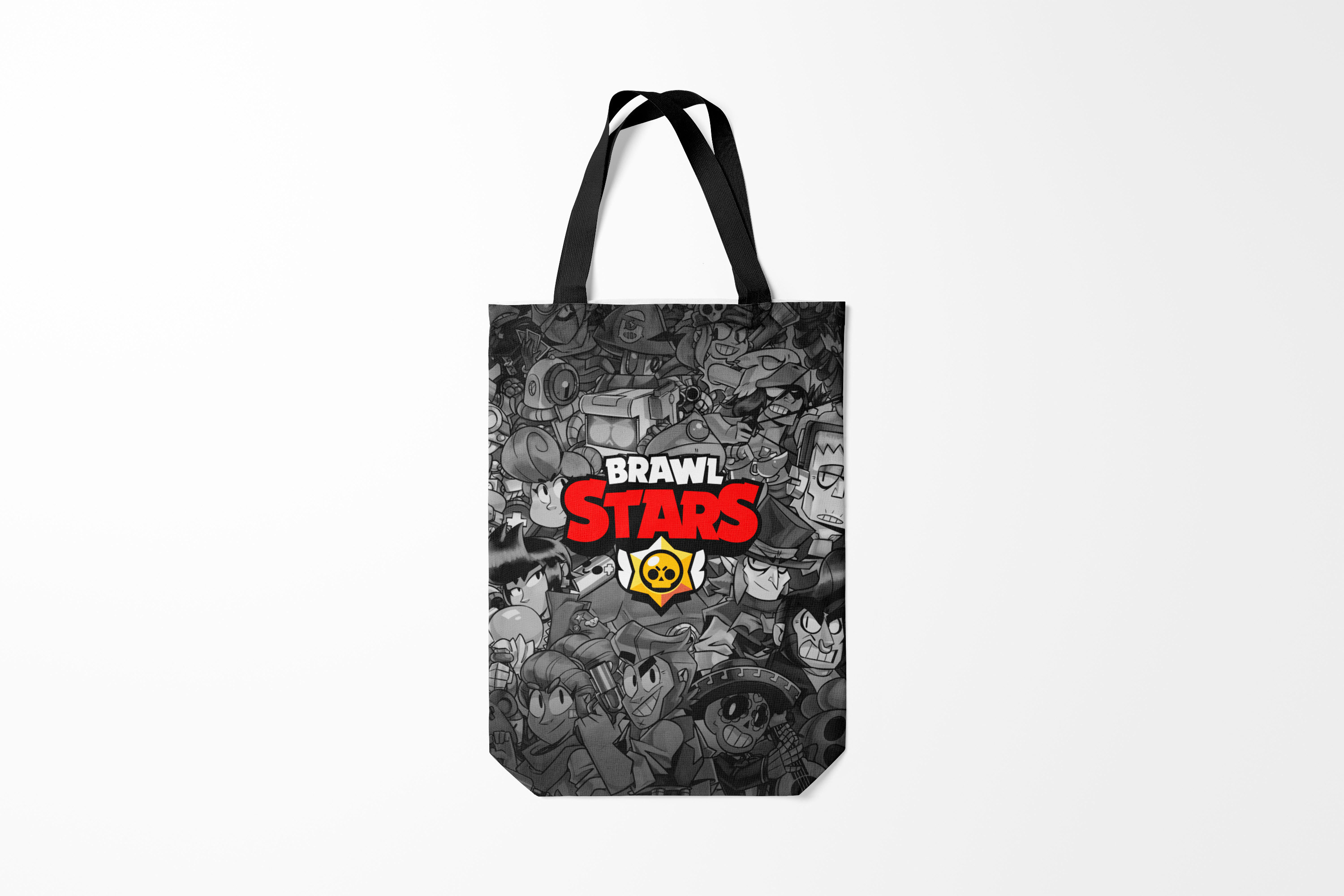 

Сумка шoппер унисекс Burnettie Brawl Stars, черный; фиолетовый, Brawl Stars