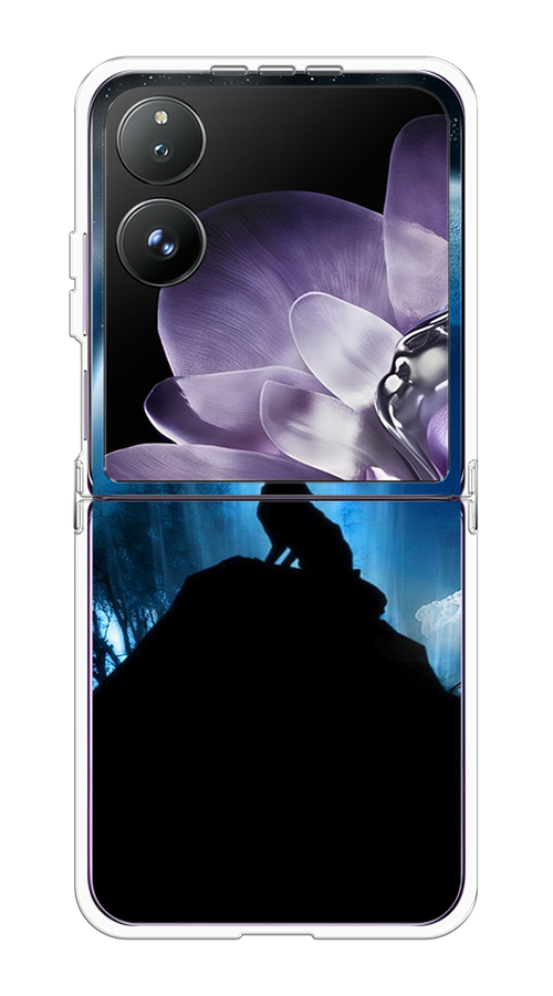 

Чехол на Xiaomi Mix Flip "Волк 2", Синий;черный;белый, 323150-1