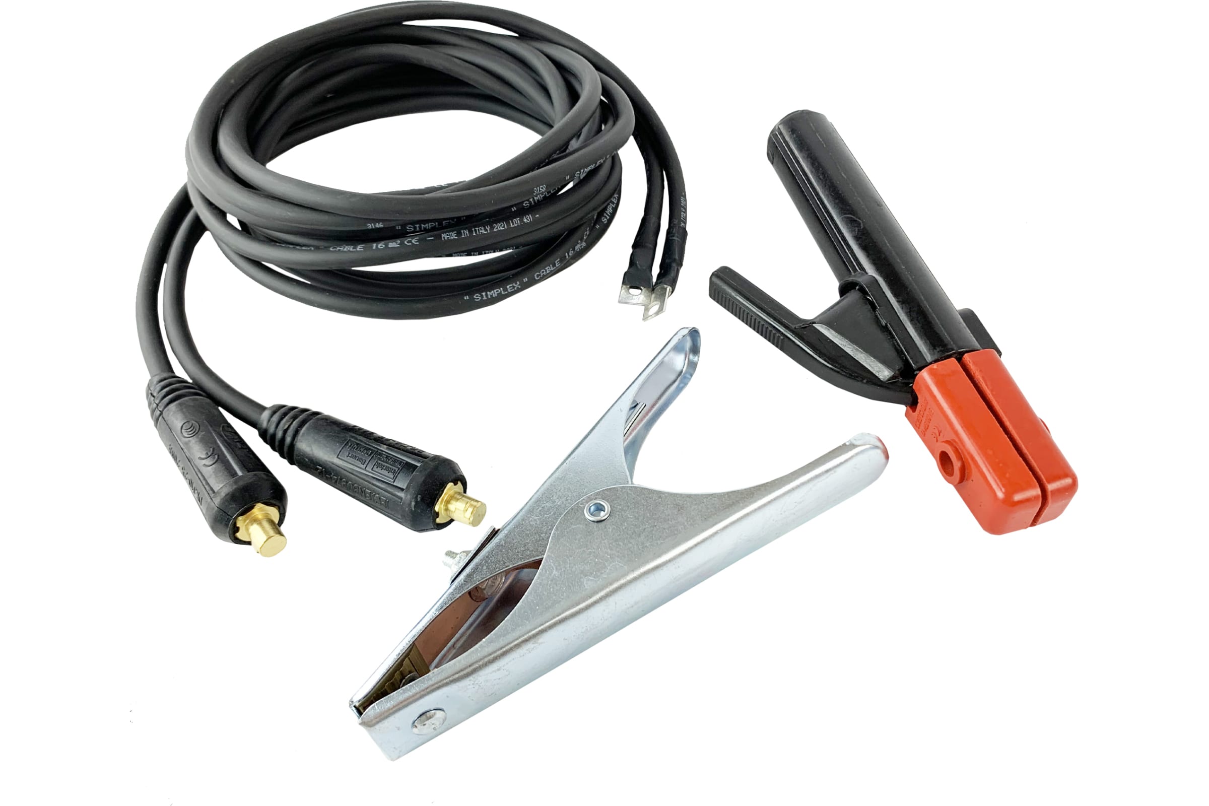 Комплект сварочных кабелей Awelco 300 А, 3 м комплект сварочных насадок для ппр valtec