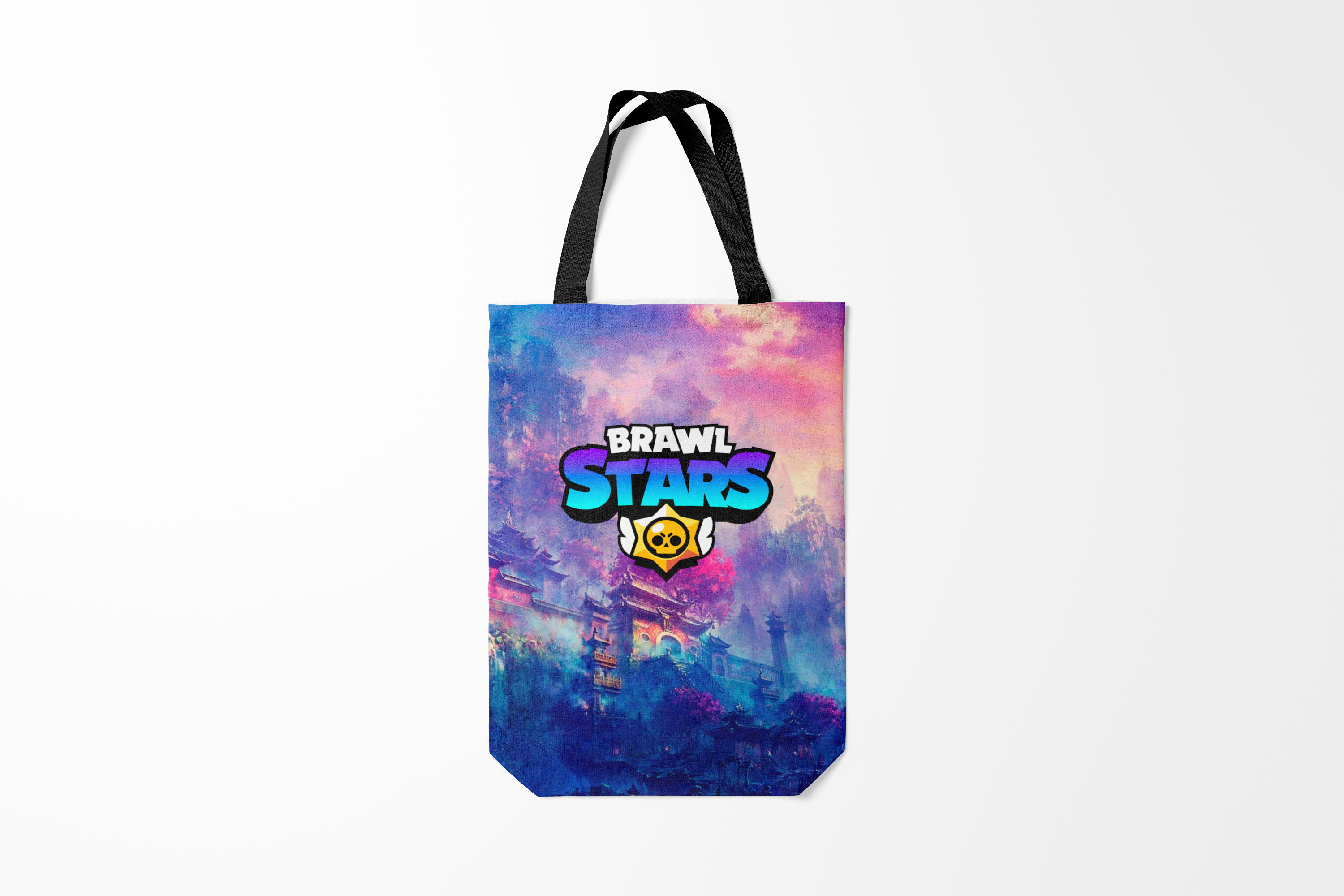 

Сумка шoппер унисекс Burnettie Brawl Stars, черный; синий, Разноцветный, Brawl Stars
