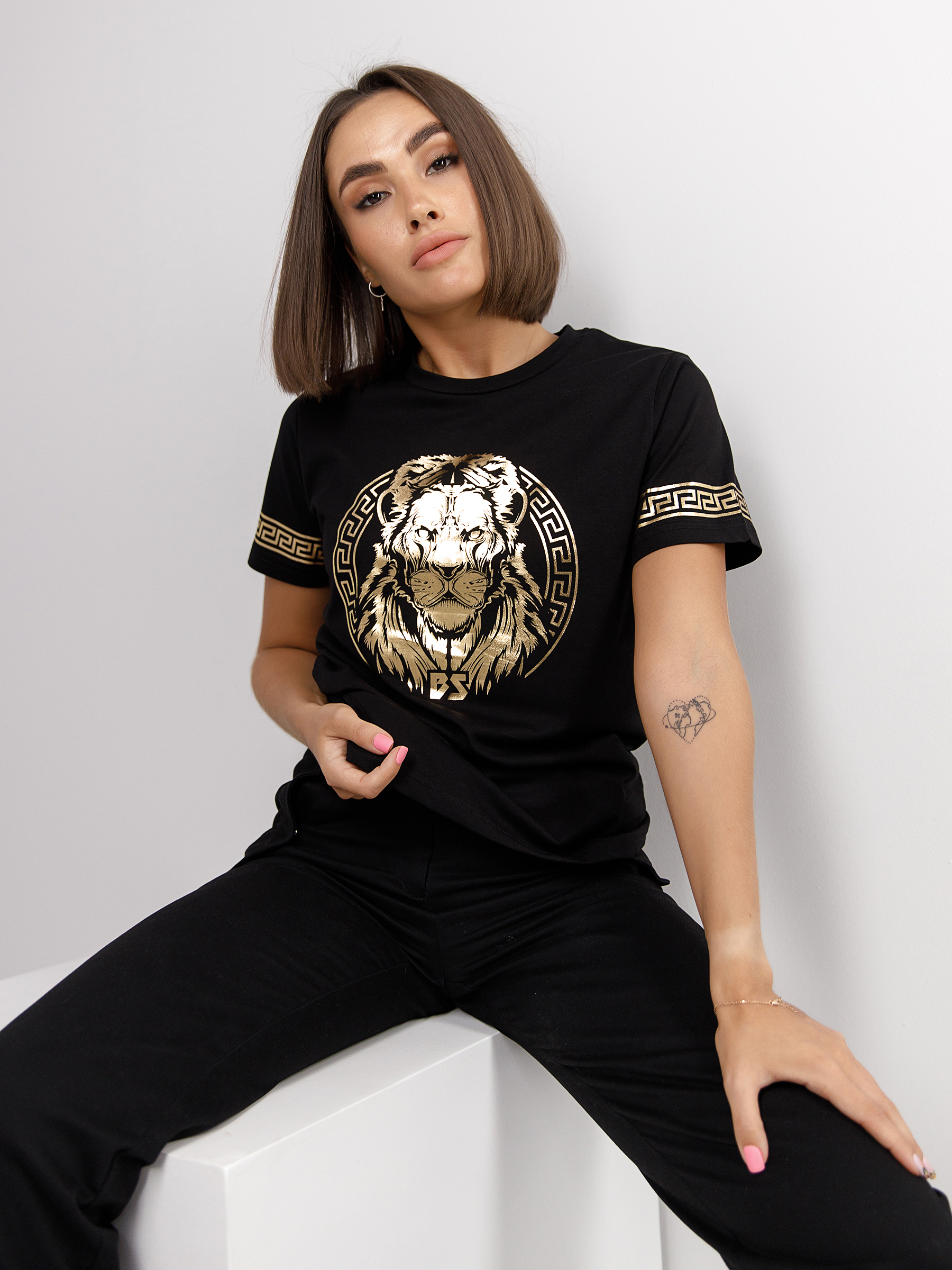 фото Футболка женская black star wear la1120-011r черная 2xs