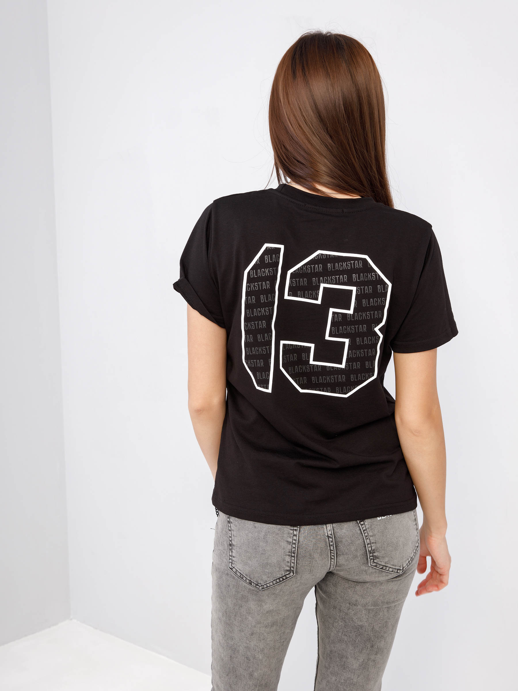 

Футболка женская Black Star Wear LA1120-052 черная S, LA1120-052