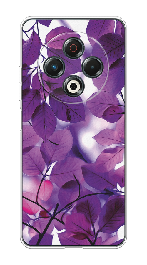 

Чехол на Tecno Spark 30 Сиреневые листики, Фиолетовый;голубой, 309150-1