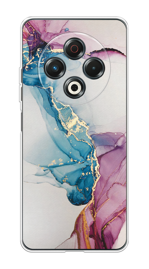 

Чехол на Tecno Spark 30 Розовые разводы рисунок, Синий;розовый;золотистый, 309150-1