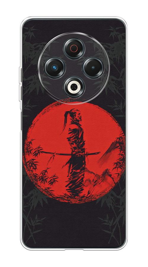 

Чехол на Tecno Spark 30 Самурай на красном фоне, Черный;красный;серый, 309150-1