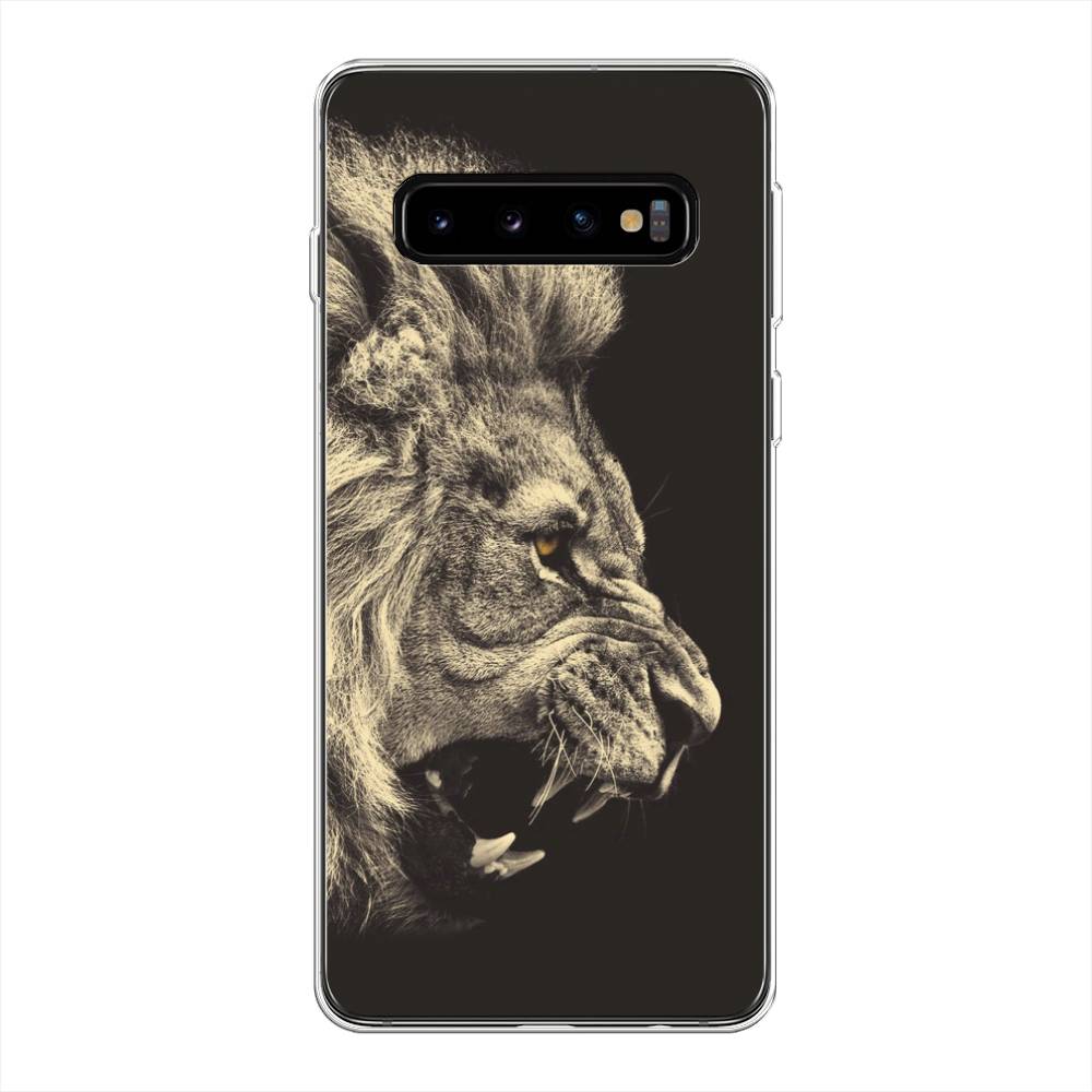 

Чехол Awog на Samsung Galaxy S10 + "Львиный рык 2", Разноцветный, 27150-1